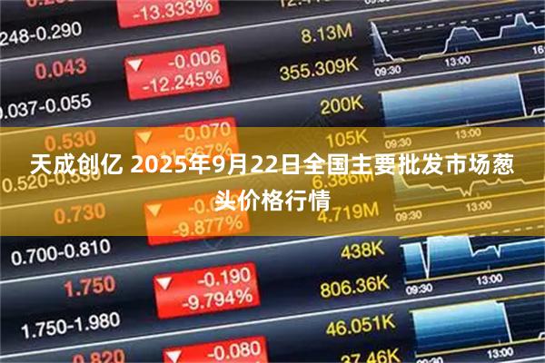 天成创亿 2025年9月22日全国主要批发市场葱头价格行情